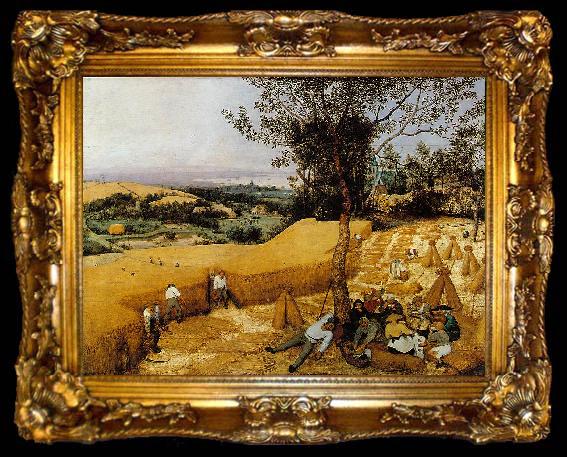 framed  BRUEGEL, Pieter the Elder The Harvesters gf, ta009-2